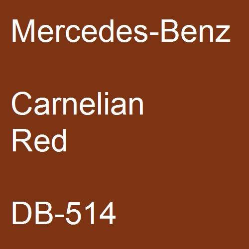 Mercedes-Benz, Carnelian Red, DB-514.